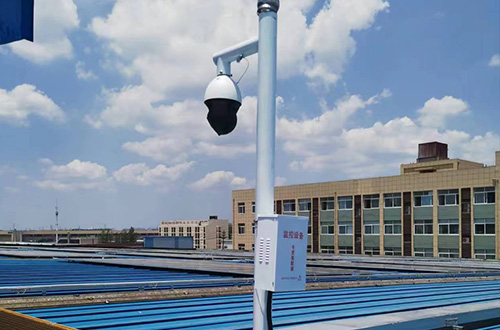 蚌埠屋顶新能源发电4G监控球机摄像头